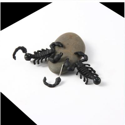 China 3D Scorpion Stud Earrings Ear Vintage Stranger Things Cool Men's Earrings for sale