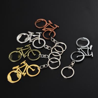 China Retro Bike Metal Beer Bottle Opener Bicycle Key Chain Key Chains For Lover Cyclist Creative Gift For Recycling for sale