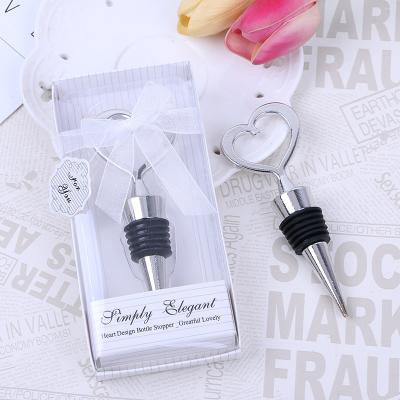 China Creative Red Wine Stopper Alloy Favors Gift Seasoning Bottle For Baby Shower Wedding Souvenir Birthday Guests Gift for sale