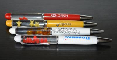 China Ballpoint pens for advertising China factory wholesale novelty liquid floating pen/promotional liquid floating pen/liquid floating pen for sale