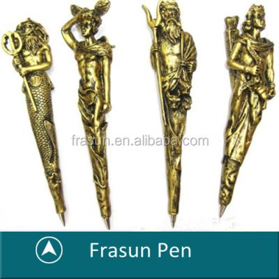 China New Unique Modeling Car Modeling Pen Factory Craft Unique Gift Style Greek Goddess Shape Pen For Souvenir for sale