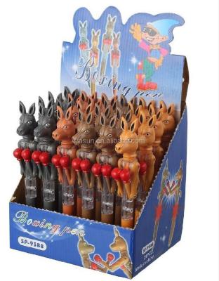 China Ballpoint pens for advertising boxing kangaroo park/australia souvenir kangaroo pen/pen kangaroo with joey for sale