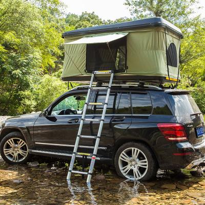 中国 容易な設置4x4 Rainproof Sunproof最も軽く堅い貝の屋根の上のテント 販売のため