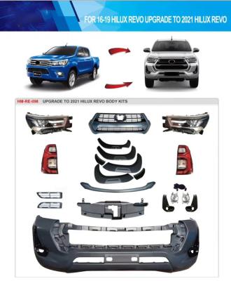 China Hilux Revo 2016 Upgrade To 2021 Revo ABS Plastic Body Kit for sale