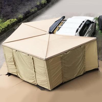 Cina la tenda 4x4 Sunproof ritrattabile del tetto dell'automobile 420D impermeabilizza la tenda della famiglia della tenda da 270 gradi con la stanza del panno in vendita