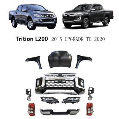 China Gewohnheit heben Verbesserung Auto-Front Bumper Grill Facelift Bodys Kit For Mitsubishi Triton 2012-2019 bis 2020 auf zu verkaufen