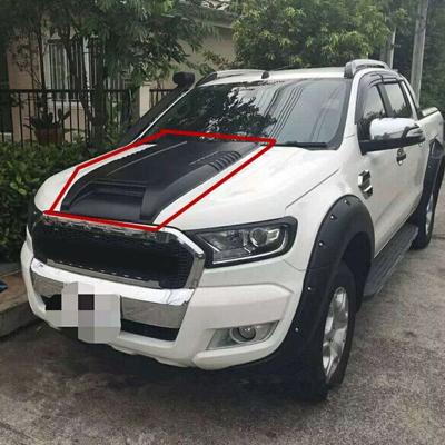 China Coche 2020 del ABS de Mitsubishi Tritón Front Bumper Guard 4x4 Hood Bonnet Scoops Cover en venta