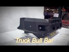 Isuzu D-MAX Steel Bull Bar For Nissan Navara Front Bumper With Two Led Lights