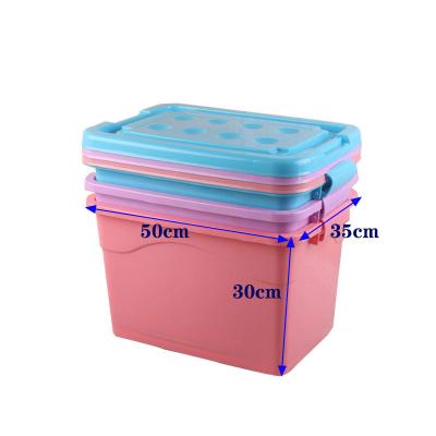 China Factory direct sales new large minimalist super thick plastic storage box clothing storage box quilt turnover box thickened sealed for sale