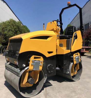 China Building Material Shops High Reliability Ride On Road Double Drum Mini Small Hydraulic Roller 2 Tons Vibrator Price For Sale for sale