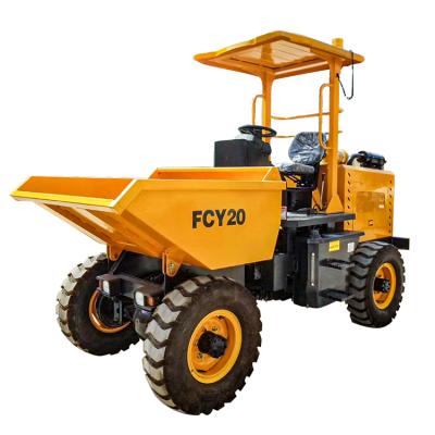 China New Tracked 4x4 2 ton Mini Track Dumper Price FCY20 > 8L for sale