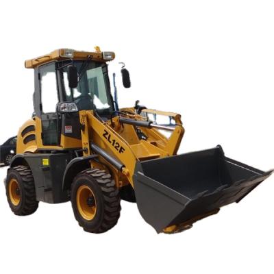 China Restaurant ZL12F Chinese 1.2 ton wheel loader price, excavator loader for sale