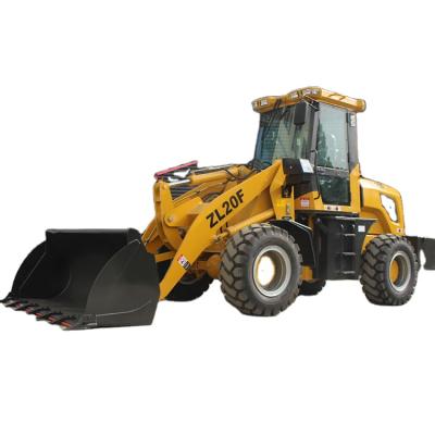 China Construction Material Shops Hydraulic Excavator Loader At Wheel Loader ZL20F Hot Selling Design Of New Chinese 2 Ton Mini 2 Wheel Loader With EPA Engine Available for sale