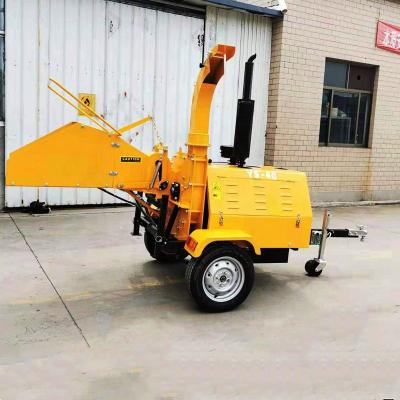 China Farms Hot Sale 40hp Diesel Engine Powered Wood Chipper , Wood Shredder for sale