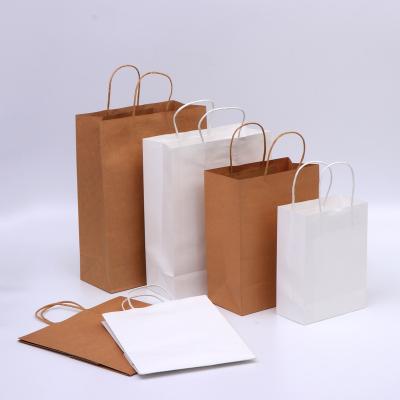 China Brown Milk Tea Doggy Bag Clothing Paper Bag Recyclable Paper Gift Bag LOGO Printing Take Out Bag for sale