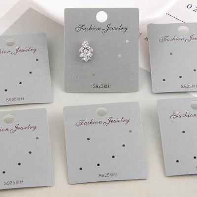 China Custom Label Logo Earring Necklace Card Custom Print Stain Earring PVC Small Ornaments Card Earring Waterproof Paper Packaging for sale