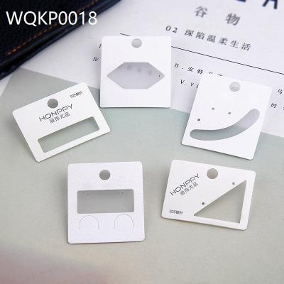 China OEM/ODM Earring Card Waterproof Custom Korean Jewelry Packaging High-Grade PVC Printing Hollow-out Jewelry Card for sale