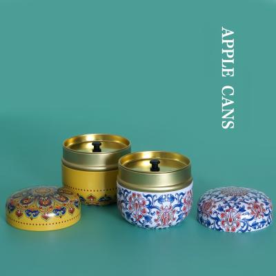 China OEM/ODM Materials Coffee Canister Travel Canister Recycled Flower Tea Canister Portable Tea Cart Mini Sealed Tank Round Moisture-Proof Cans for sale