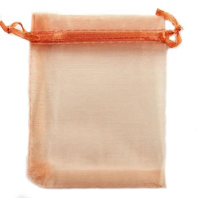 China Recycled Materials Organza Bag Small Solid Color Package Pouch Gift Wrap Candy Yarn Stain Yarn Bag Jewelry Bag for sale