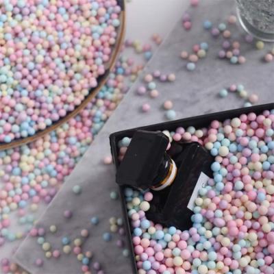 China New Fashion Materials Recycled Colored Macaron Foam Ball Flow Star Gift Box Filled With Granule Gift Surprise Foam Ball for sale