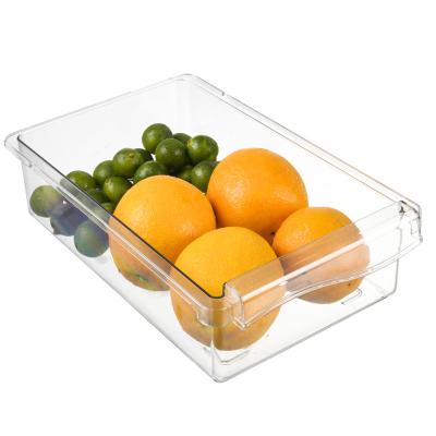 China Automatic Hanging Type Storage Box Fridge Egg Storage Shelf Freshness Preservation Refrigerator Drawer Box for sale