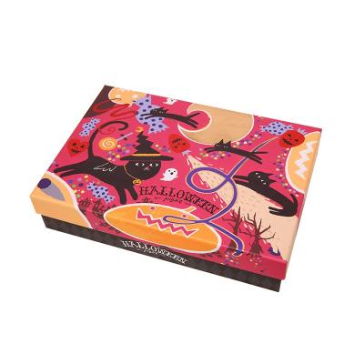 China New Halloween Candy Gift Box Kids Cartoon Jack-o-lantern Box Chocolate Recyclable Empty Gift Box for sale