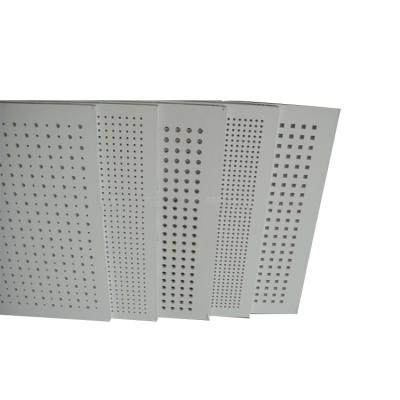 China Round Perforated Hole Sound Insulation Quality Ceilings Acoustic Perforated Drywall Gypsum Board for sale