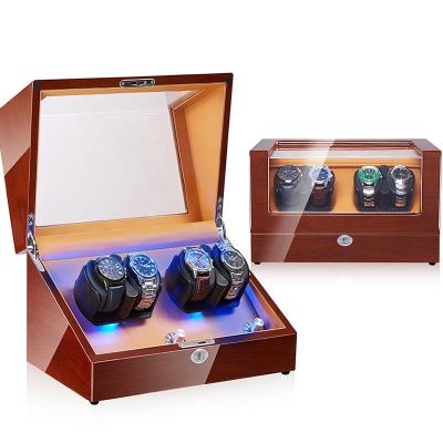 China 2022 Orbit 2022 Luxury High Quality Shiny Outdoor Wholesale Modern Wooden Automatic 4+0 Watch Winder For Watches for sale