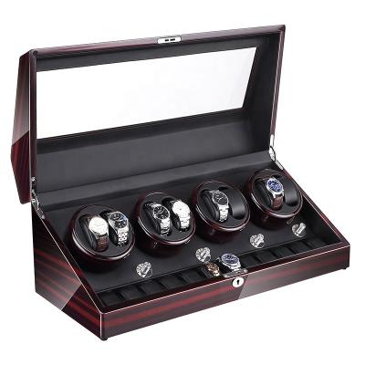 China Luxury and Fashionable Luxury Watches Show Rotating Watch Winder Box Watch Winder Box with LED for sale