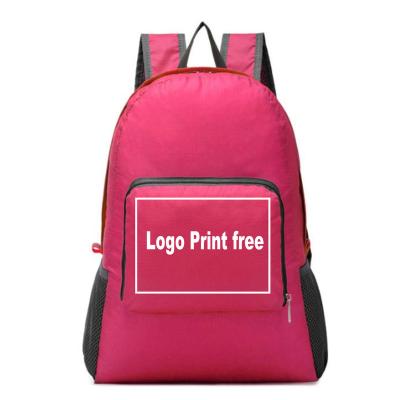 China 2020 waterproof new cheapest folding polyester fabric backpack with high quality for sale