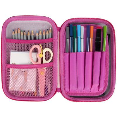 China Waterproof EVA Shell Case Pen Pencil Organizer School Stationery Hard Holder for Boys and Girls for sale