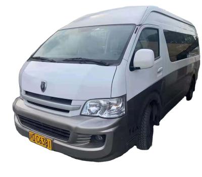 China 2014 Year Jinbei Used Mini Hiace Van 14 Seats Car For Hot Sale < 4L for sale