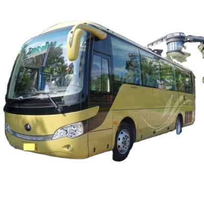 China 2015 Used Diesel Fuel Luxury Tourist Coach 39 Seats Yutong Bus 6 - 8L Second Hand for sale