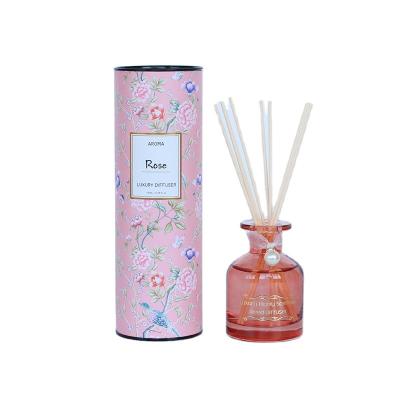 China Luxury Aroma Floral Essential Oil 150ml Reed Diffuser Bottle for sale