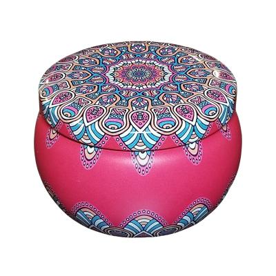 China Round Durable Tin Container Luxury Scented Candle Aromatherapy Birthdays in Tin Can for sale