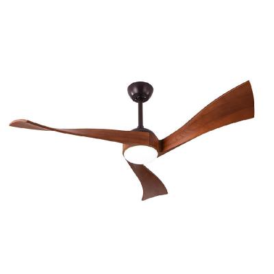 China OEM ODM Europe Style Fan Lighting Wood Ceiling Fan Light With 52 Inch AC DC Remote Control Motor for sale