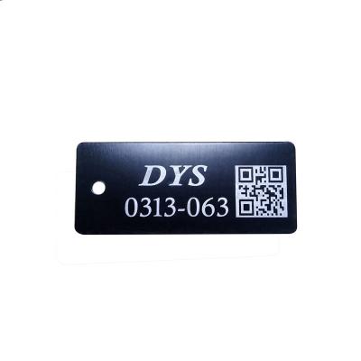 China China Custom Anodized Aluminum Metal Luggage Laser Label Dog Tags Nameplate for sale