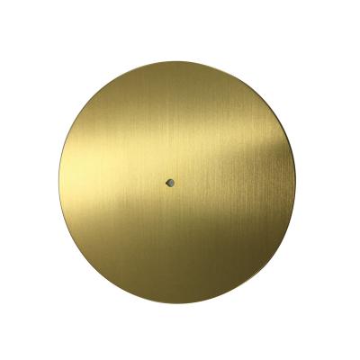 China Family Decor 1050 / 5052 Gold Brushed Anodized Aluminum Clock Circle for sale