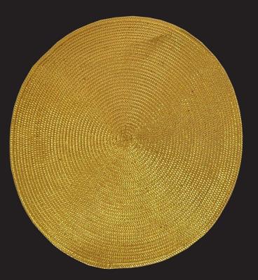 China Viable ready to ship wholesale metallic gold pp woven place mats for sale