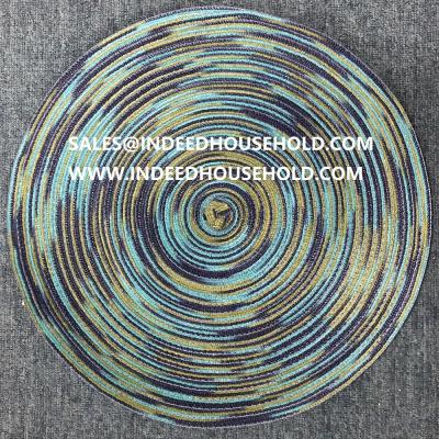 China Durable High Quality Polyester Cotton Woven Round Area Rug for sale