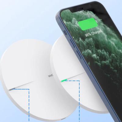 China WOPOW Universal Fast Wireless Charger 15W Fast Charging Power Bank Custom Wireless Charger For iPhone for sale