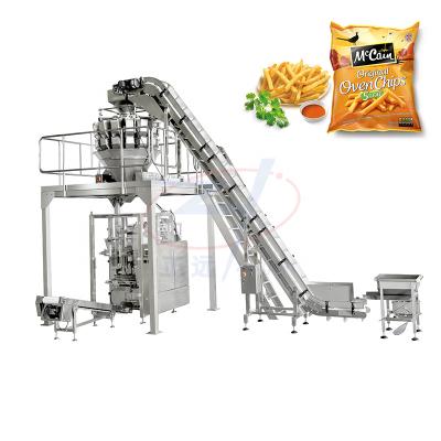 China Food zengran machinery VFFS bagging machine for bagging fried snacks Embolsadora VFFS for sale