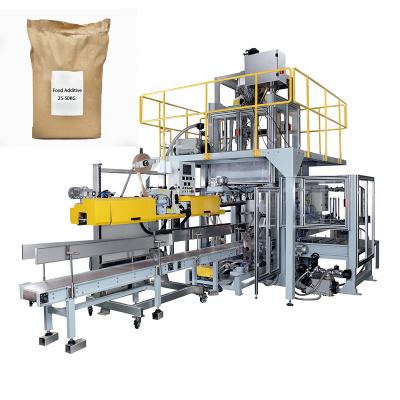 China 25-50kg Food Additives Packaging Machine And PE Open Mouth Weaving Paper Bag for sale