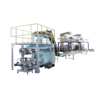 China Complete Packing Line Secondary Food Packing Used For Seeds Salt Washing Powder Detergent Powder for sale