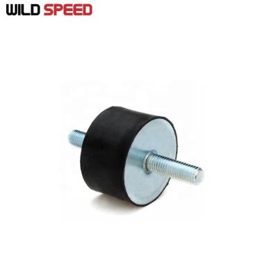 China Natural Rubber M16*44mm 150mm*75mm Thread Bolt Ends Rubber Vibration Mounts for sale