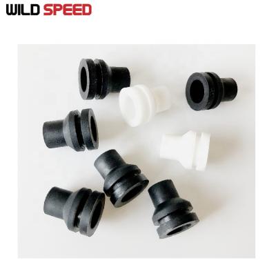 China Silicone 6mm Diameter Silicone Cable Driverless Flat Plug , Wire Rubber Protector for sale