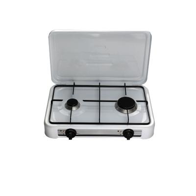 China Easy Used Household Kitchen Two Burner Tabletop Portable Gas Stove for sale