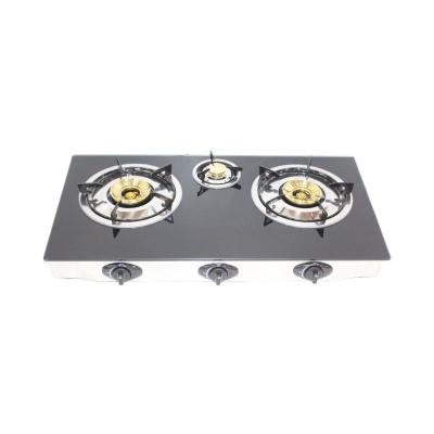 China GSI-7 Household Home Kitchen Low Price High Quality Tempered Glass 3 Burners for sale