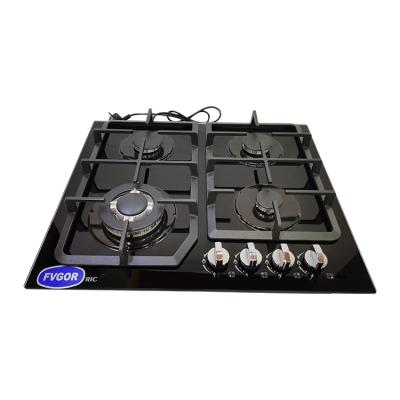 China Professional Household Holden OEM Table Top Custom Stainless Steel Built in Gas Cooker Tempered Glass Pulse Ignition Gas Stove for sale