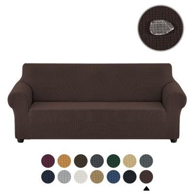 China Eco-friendly stretch solid color sofa material inclusive towel thickened waterproof four season sofa cushion cover for sale